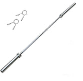 Olympic Barbell 7ft 20kg - Chrome with 2 Quick Release Spring Collars